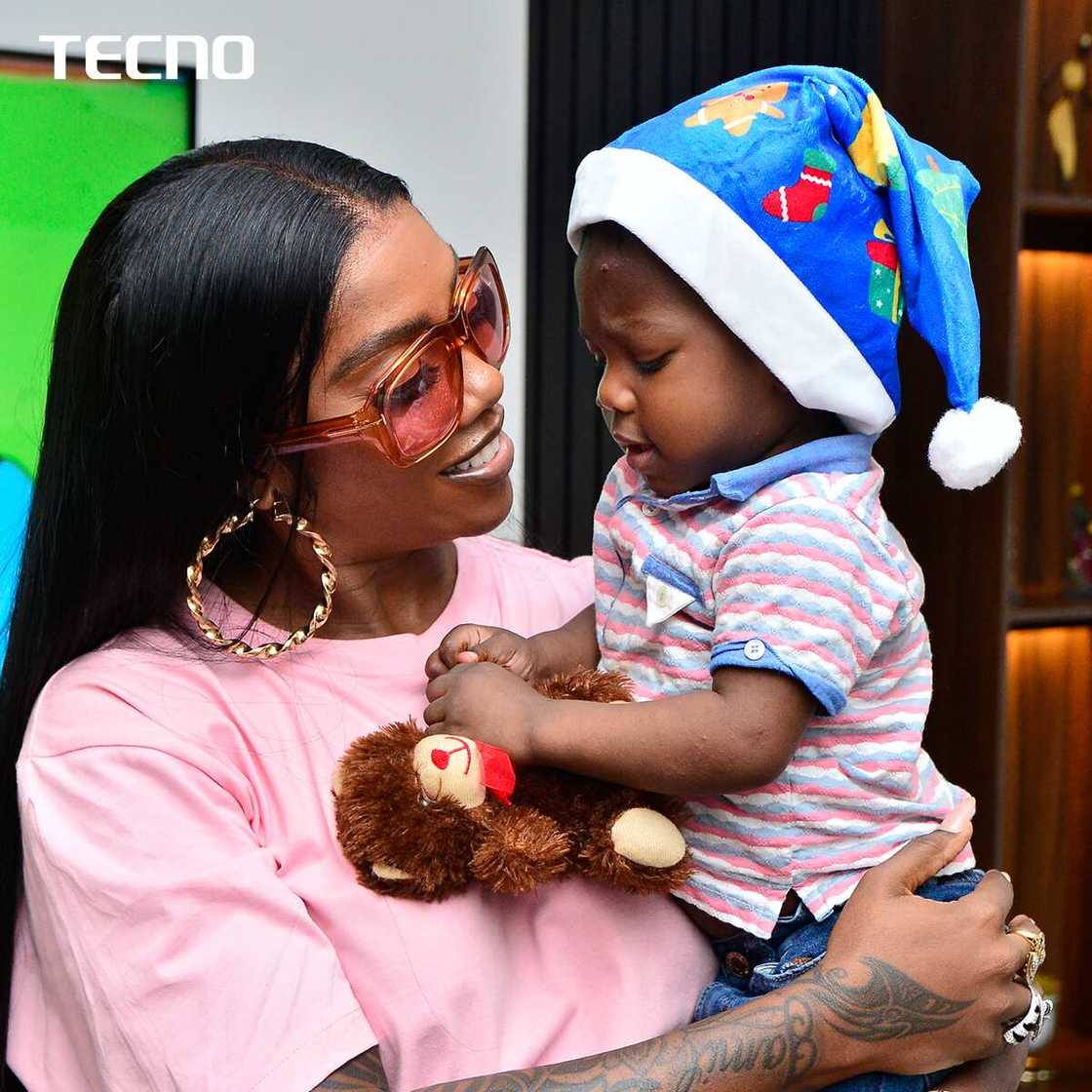 Blue Santa Came Early as Lucky Customer Gets Gifts Worth N1,000,000 from TECNO