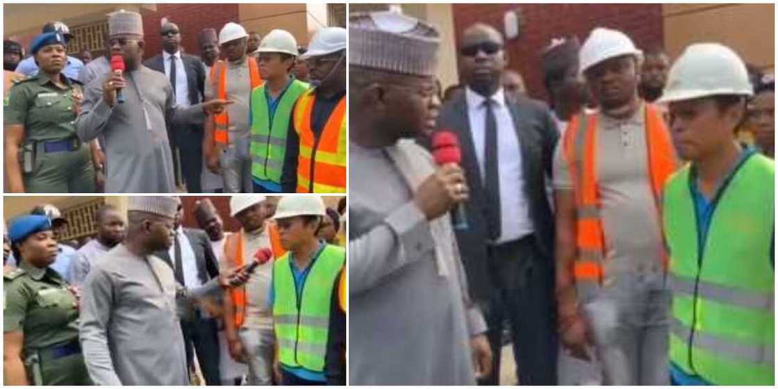 Nigerians react to viral video of Kogi State Governor Yahaya Bello chiding a Chinese contractor for doing a shoddy job Nigerians react to viral video of Kogi State Governor Yahaya Bello chiding a Chinese contractor for doing a shoddy job