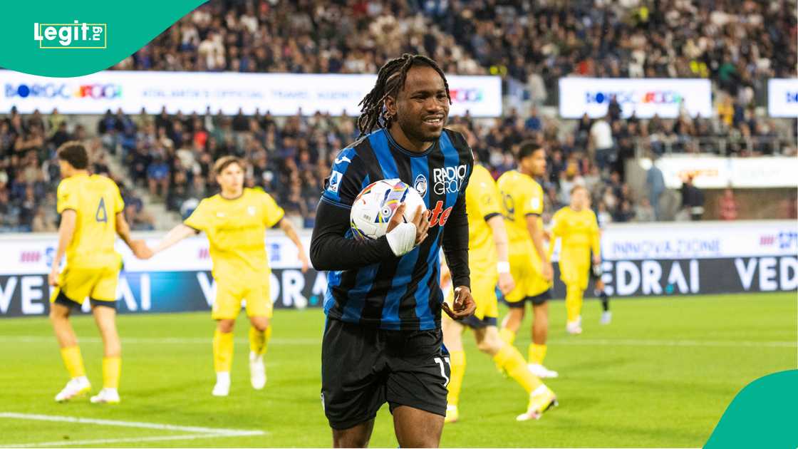 Ademola Lookman, Atalanta, Parma, Gewiss Stadium, Bergamo, Italy, Serie A. Ademola Lookman, Atalanta, Parma, Gewiss Stadium, Bergamo, Italy, Serie A.