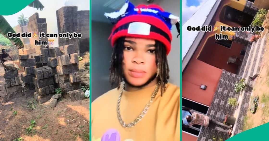 Young Nigerian Man Transforms Abandoned Uncompleted Building to Beautiful Bungalow, Becomes Landlord