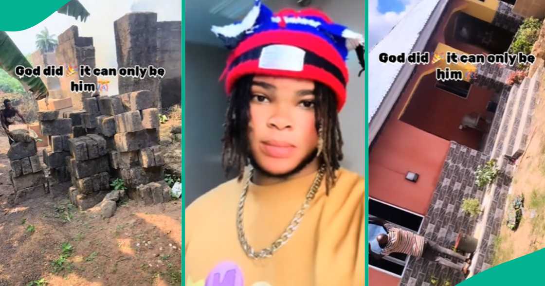 Young Nigerian Man Transforms Abandoned Uncompleted Building to Beautiful Bungalow, Becomes Landlord Young Nigerian Man Transforms Abandoned Uncompleted Building to Beautiful Bungalow, Becomes Landlord