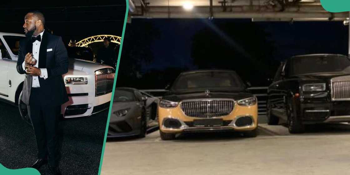 Davido flaunts his unique automobile garage