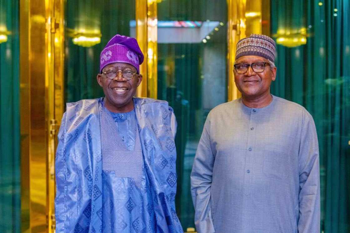 Tinubu, Dangote Tinubu, Dangote