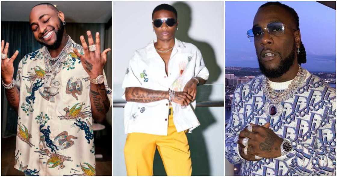 Davido, Wizkid, and Burna Boy are fan favourites Davido, Wizkid, and Burna Boy are fan favourites