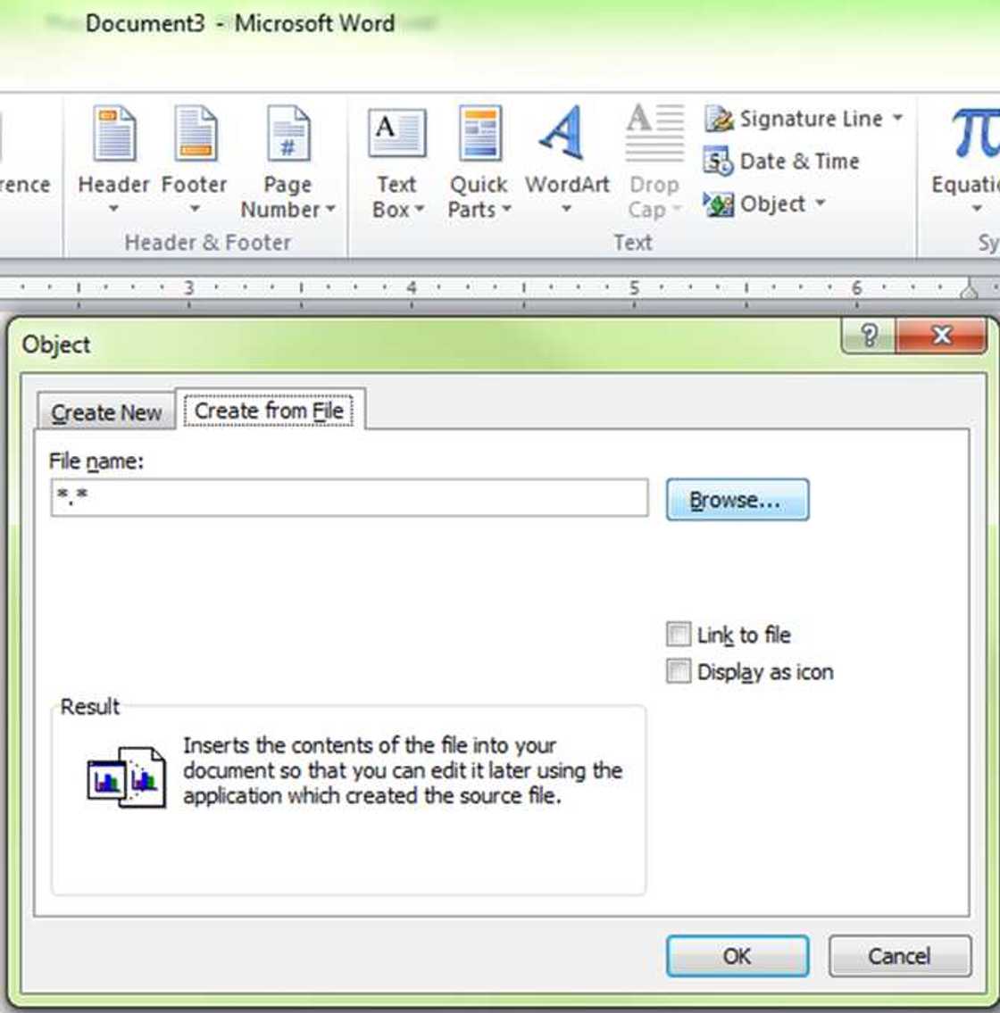 inserting a PDF into Word inserting a PDF into Word