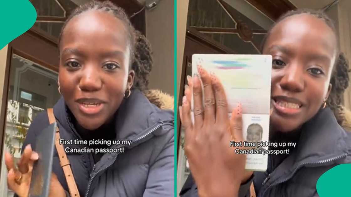 Lady overjoyed as she becomes a Canadian citizen. Lady overjoyed as she becomes a Canadian citizen.
