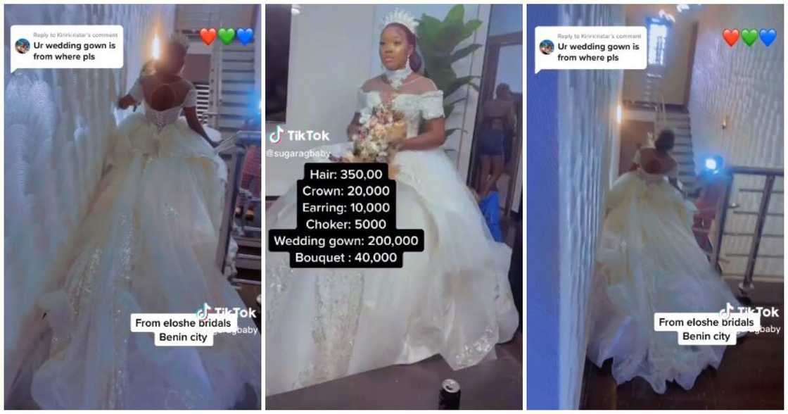 N15m spend on her wedding, wedding dress of N200k N15m spend on her wedding, wedding dress of N200k