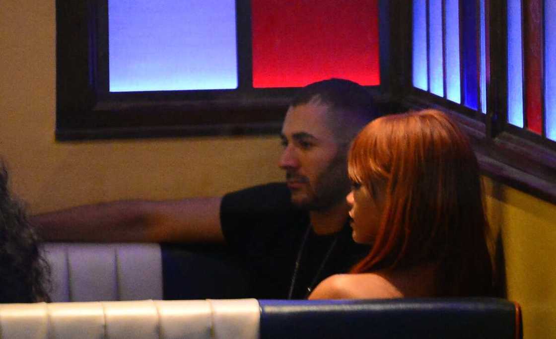 Benzema et Rihanna 
Photo : Raymond Hall/GC Images