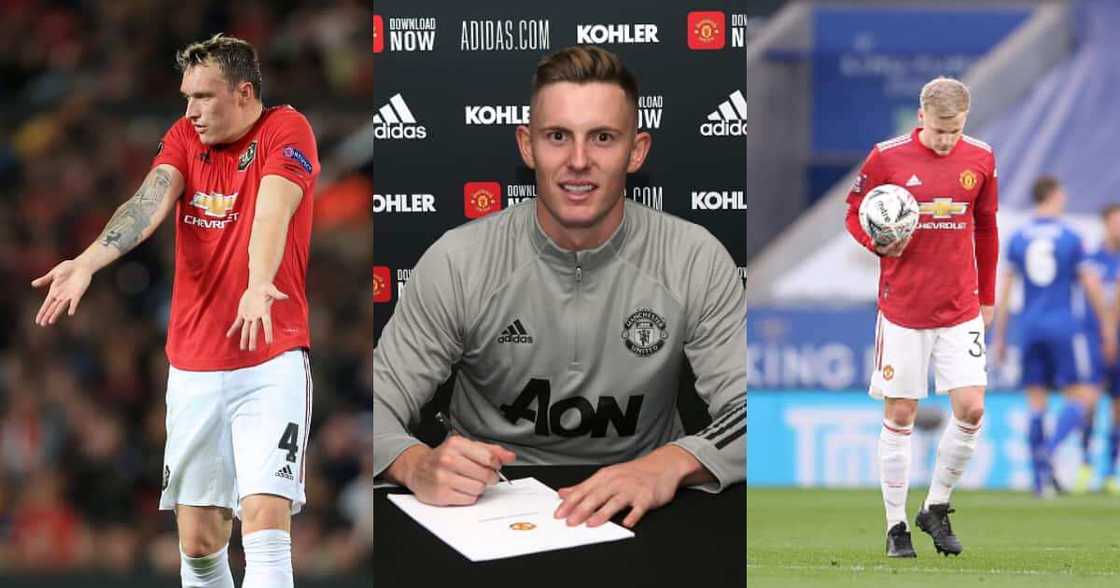Man United stars Dean Henderson, Phil Jones and Van de Beek. Photos by Alex Pantling, Simon Stacpoole and John Peters. Man United stars Dean Henderson, Phil Jones and Van de Beek. Photos by Alex Pantling, Simon Stacpoole and John Peters.