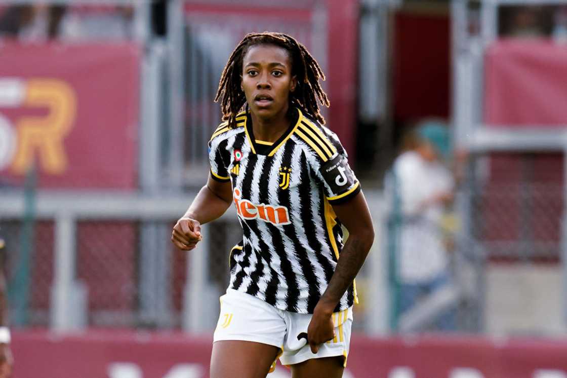 Jennifer Echegini during a match between Juventus FC and AS Roma FC Jennifer Echegini during a match between Juventus FC and AS Roma FC