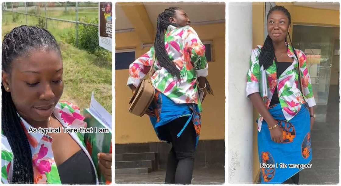 Nigerian lady wearing torn trouser Nigerian lady wearing torn trouser