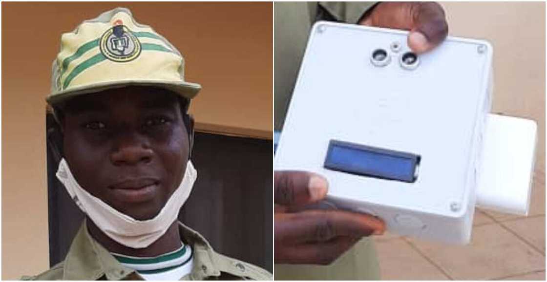 COVID-19: NYSC says corps member has invented ‘remote thermometer’ COVID-19: NYSC says corps member has invented ‘remote thermometer’