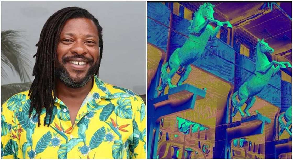 Photo of Nigrian artist, Bolaji Alonge. Photo of Nigrian artist, Bolaji Alonge.