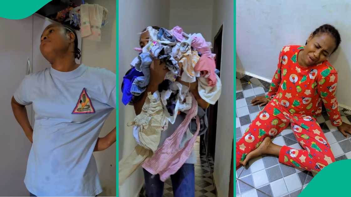 Nigerian mother cries out over the stress of caring for four children. Nigerian mother cries out over the stress of caring for four children.