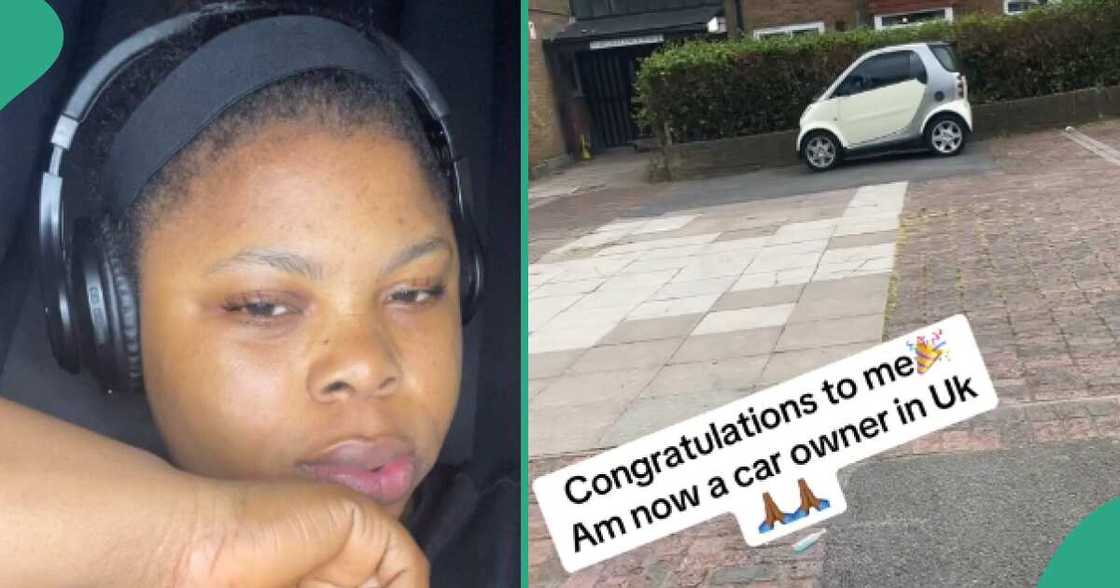 See the tiny car a Nigerian lady who moved to UK bought that got people talking