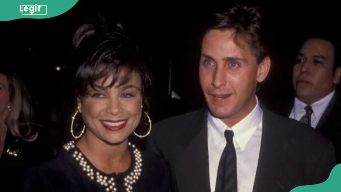 Paula Abdul and actor Emilio Estevez at Mann Chinese Theatre Paula Abdul and actor Emilio Estevez at Mann Chinese Theatre