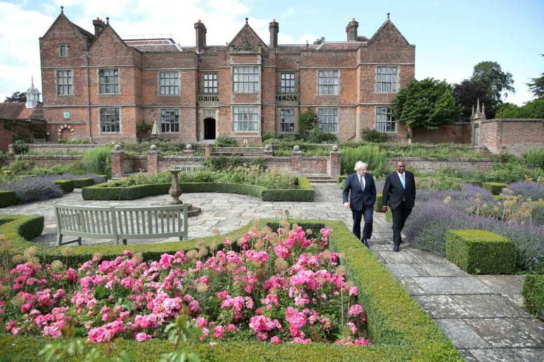 Boris Johnson hosted Kenya's President Uhuru Kenyatta at Chequers a year ago Boris Johnson hosted Kenya's President Uhuru Kenyatta at Chequers a year ago
