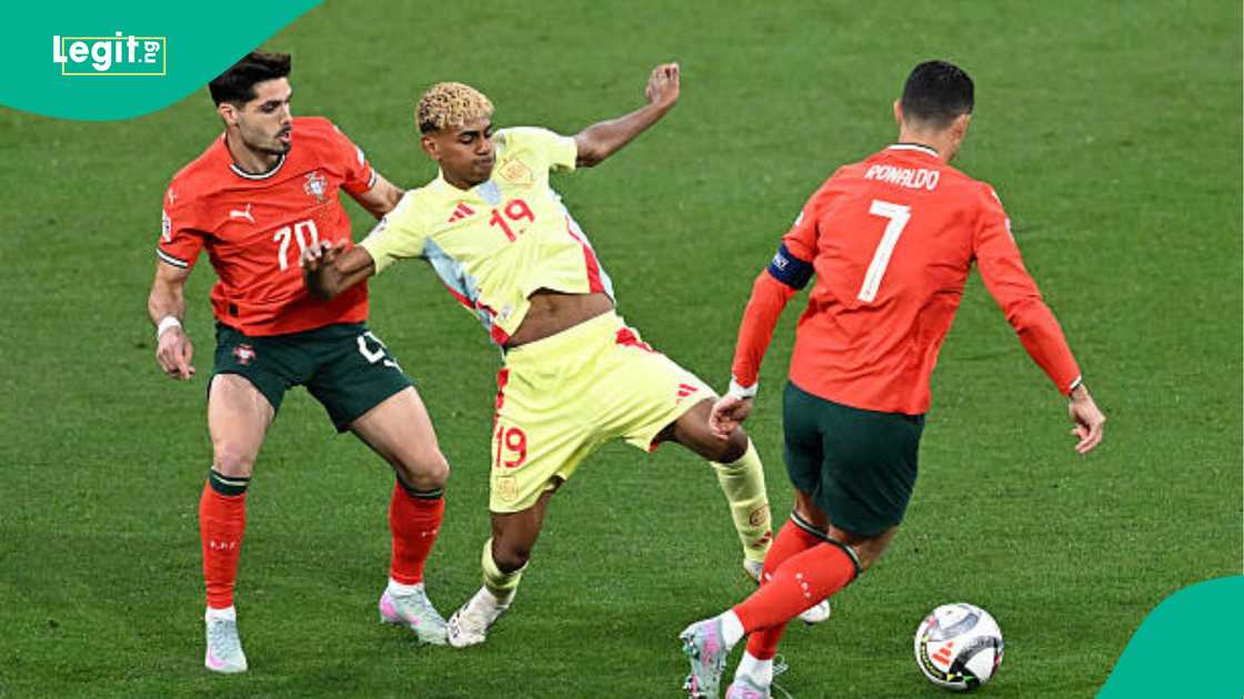 Lamine Yamal, Cristiano Ronaldo, Nations League, Spain, Barcelona Lamine Yamal, Cristiano Ronaldo, Nations League, Spain, Barcelona