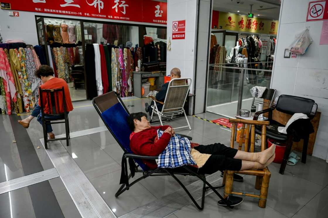 Vendors at Keqiao China Textile City warned the US tariffs were already affecting customer numbers Vendors at Keqiao China Textile City warned the US tariffs were already affecting customer numbers