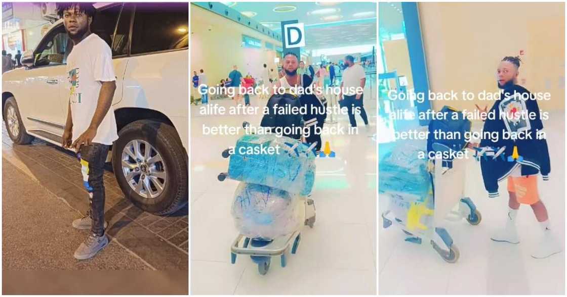 Young man, casket, abroad Young man, casket, abroad