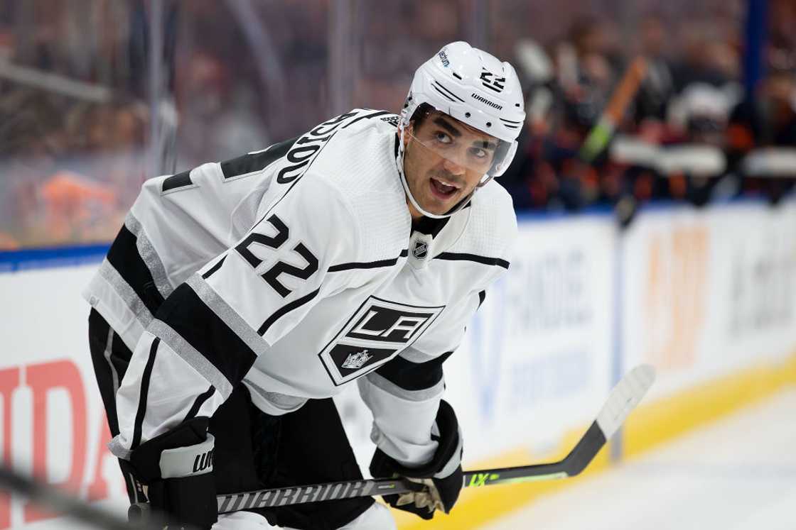 Andreas Athanasiou skates during an ice hockey game