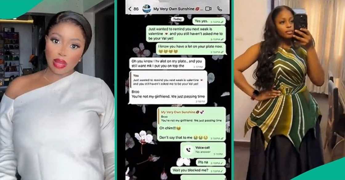 Lady shares WhatsApp chat with love interest that left her heartbroken ahead of 2025 Valentine's Day in viral TikTok video. Lady shares WhatsApp chat with love interest that left her heartbroken ahead of 2025 Valentine's Day in viral TikTok video.