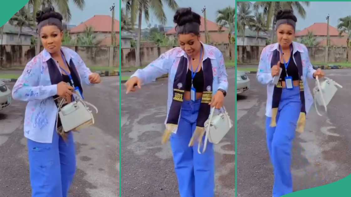 Lady who graduated from UNICAL. Lady who graduated from UNICAL.