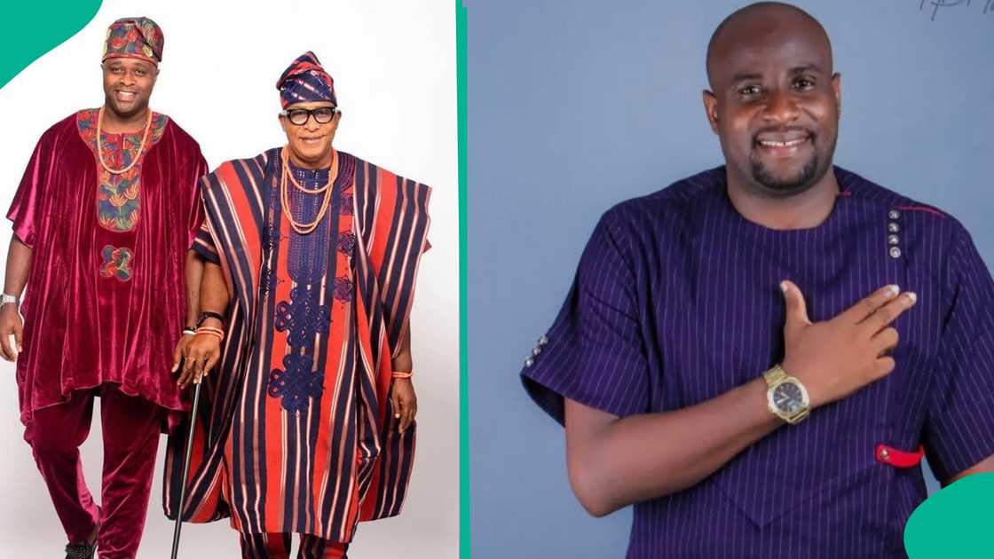 Adeabayo Salami and his sons, Femi, Tope Adebayo Adeabayo Salami and his sons, Femi, Tope Adebayo