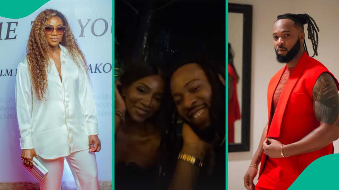 Cute video of Genevieve Nnaji and Flavour.