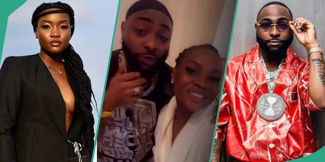 BBNaija All Stars Ilebaye, BBNaija All Stars Ilebaye and Davido at Trace awards, Davido BBNaija All Stars Ilebaye, BBNaija All Stars Ilebaye and Davido at Trace awards, Davido