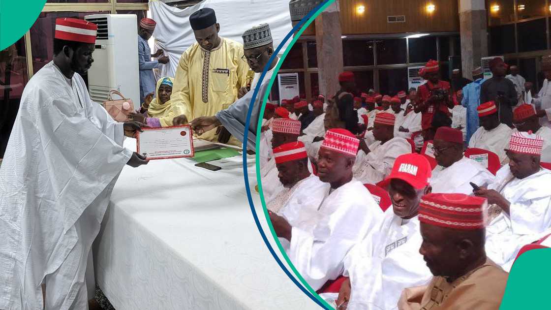 Hukumar KANSIEC ta yi magana yayin mika takardun cin zabe ga zababbun ciyamomin Kano Hukumar KANSIEC ta yi magana yayin mika takardun cin zabe ga zababbun ciyamomin Kano