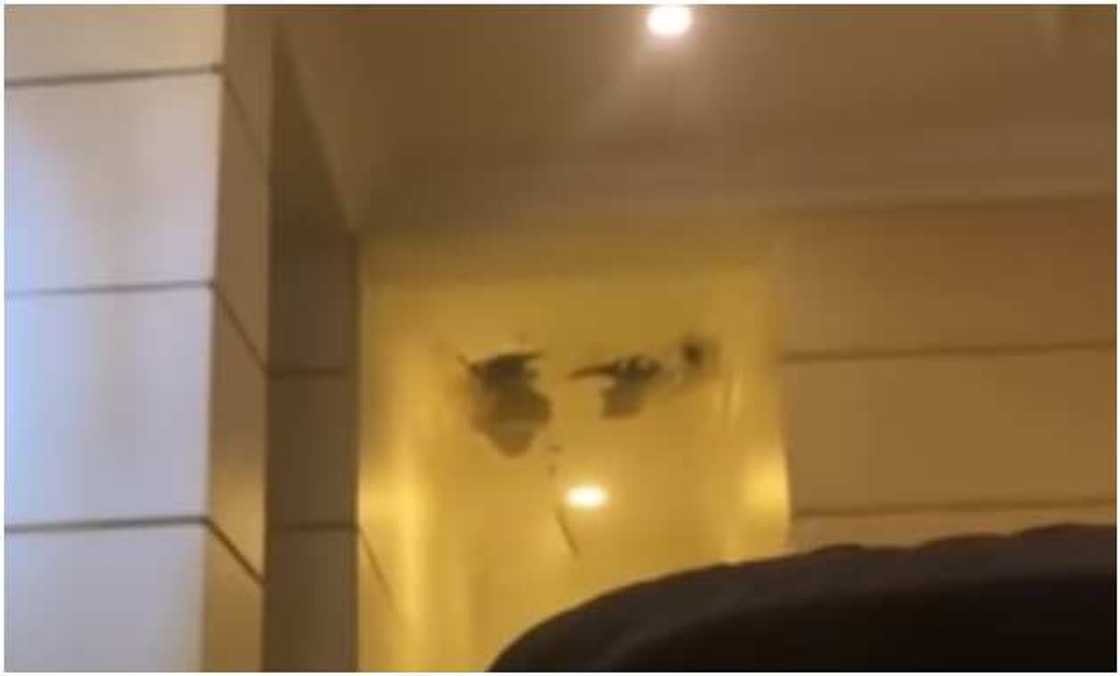 Roof damaged Roof damaged