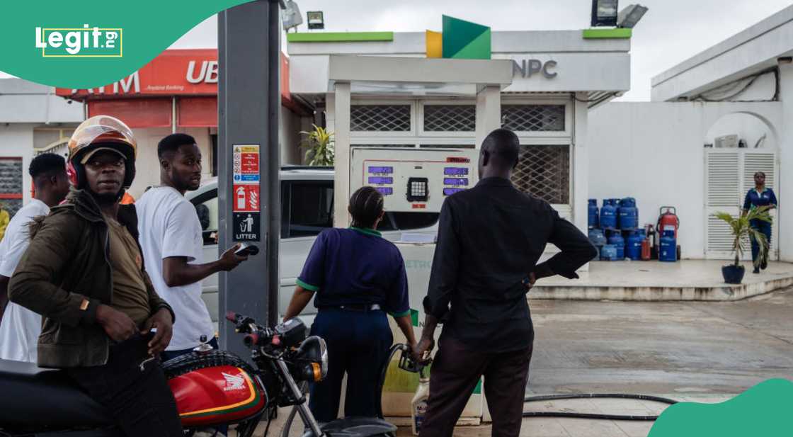 Petrol prices astatine  filling stations