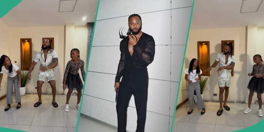 Flavour and 3 Daughters dance to Big Baller song Flavour and 3 Daughters dance to Big Baller song