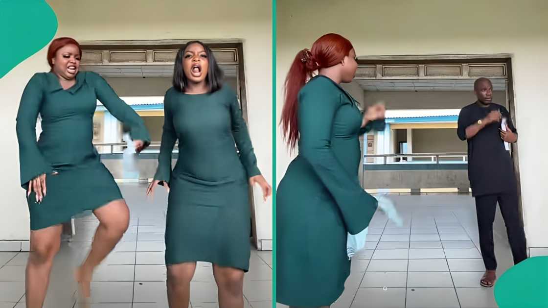 Students stop dancing as lecturer interrupts viral video shoot in university Students stop dancing as lecturer interrupts viral video shoot in university
