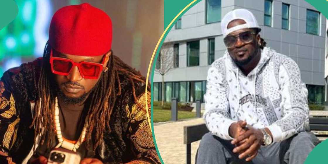 Paul PSquare reacts as woman he once helped curses him.