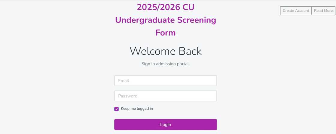 Covenant University student logo in screenshot Covenant University student logo in screenshot