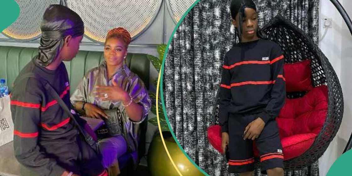 Wizkid's son Tife with his mum Wizkid's son Tife with his mum