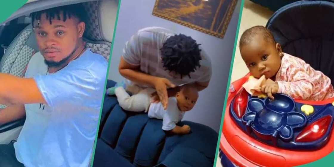 Single father shows off his adorable daughter Single father shows off his adorable daughter