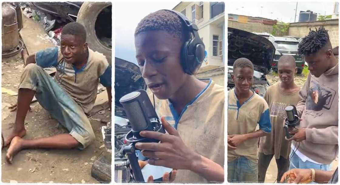 Music producer discovers young mechanic boy who can sing. Music producer discovers young mechanic boy who can sing.