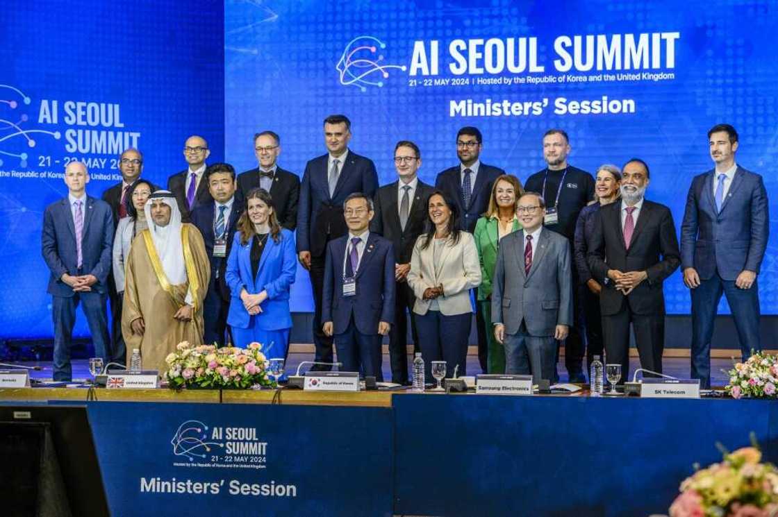 Attendees at the Ministers' Session of the AI Seoul Summit, where some of the world's biggest tech companies pledged to guard against the dangers of artificial intelligence