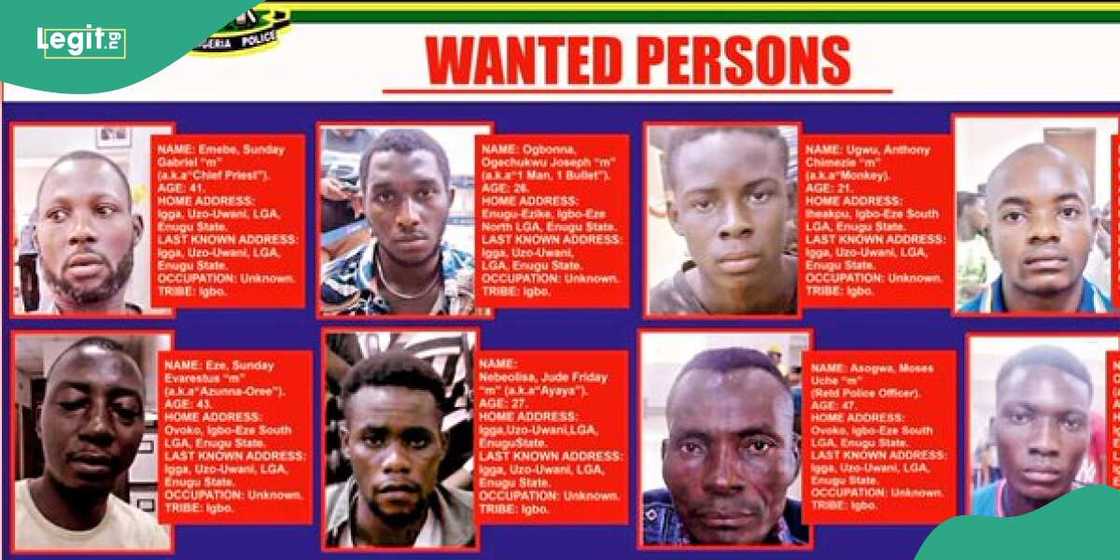 Police declare retired officer, 7 others wanted in Enugu Police declare retired officer, 7 others wanted in Enugu