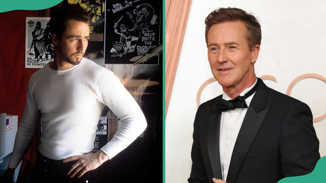 Edward Norton then and now. Edward Norton then and now.