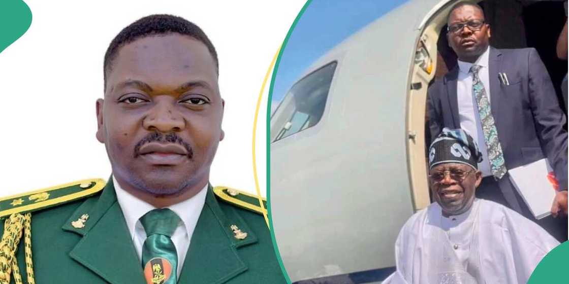 Laftanal Kanar Nurudeen Yusuf, dogarin Shugaba Tinubu ya zama sarkin Ilemona da ke jihar Kwara. Laftanal Kanar Nurudeen Yusuf, dogarin Shugaba Tinubu ya zama sarkin Ilemona da ke jihar Kwara.