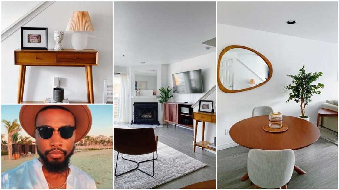 Young Nigerian man redecorated his sitting room into 'paradise' Young Nigerian man redecorated his sitting room into 'paradise'