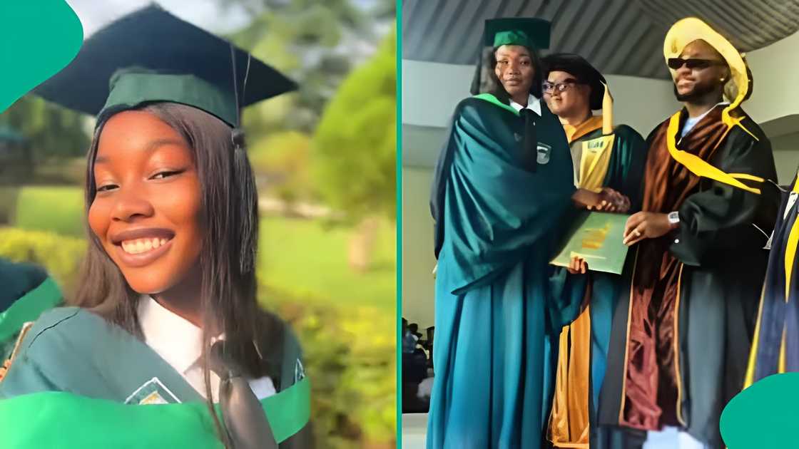 First-class graduate excited as Davido attends her ceremony First-class graduate excited as Davido attends her ceremony