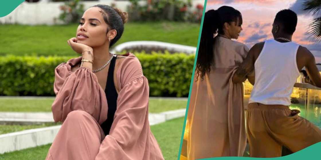 Nigerian singer Wizkid and baby mama Jada Nigerian singer Wizkid and baby mama Jada