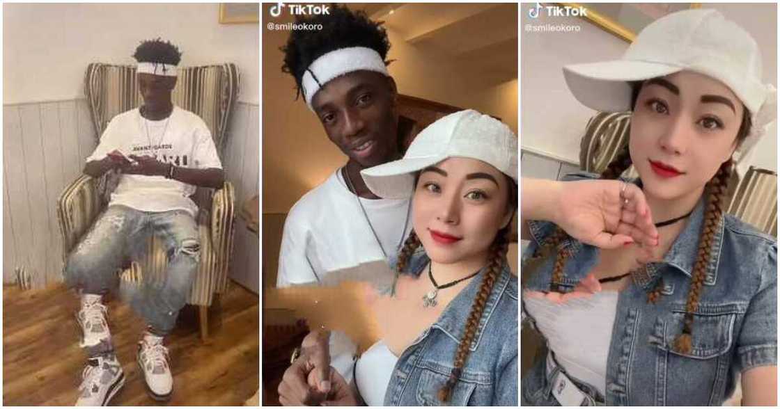 Chinese lady gushes over Nigerian man, Chinese lady shows off her Nigerian lover, Chinese lady and NIgerian man, Chinese ladies love NIgerian men Chinese lady gushes over Nigerian man, Chinese lady shows off her Nigerian lover, Chinese lady and NIgerian man, Chinese ladies love NIgerian men