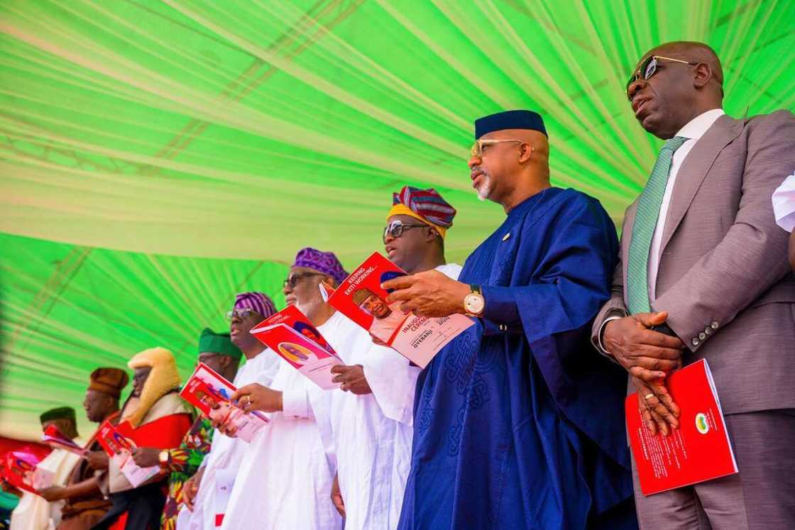 wurin rantsar sa sabon gwamnan Ekiti. wurin rantsar sa sabon gwamnan Ekiti.