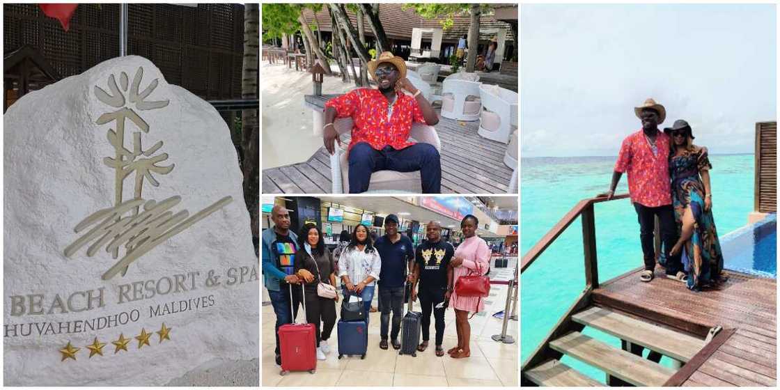 Obi Cubana, friends and their wives hit the Maldives. Obi Cubana, friends and their wives hit the Maldives.